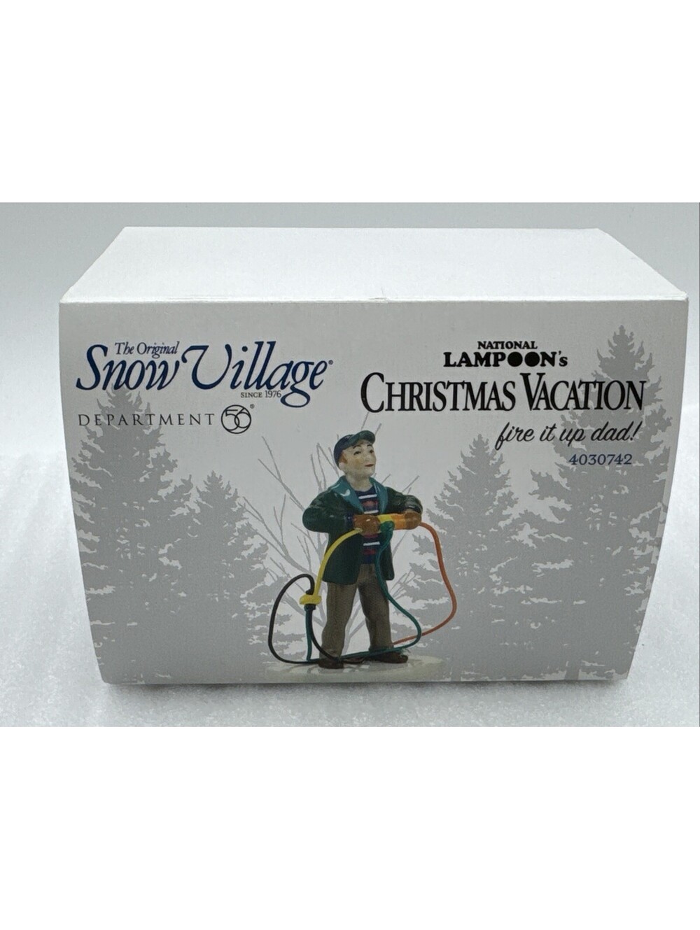 Dept 56 FIRE IT UP DAD! Christmas Vacation Lampoons Griswold House 4030742 New